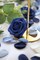 300pcs Rose Petals Dusty Blue Navy Faux Silk Flower Petals for Wedding Flower Girl Basket Aisle Scatter Dinner Table Centerpieces Party Confetti Decoration
